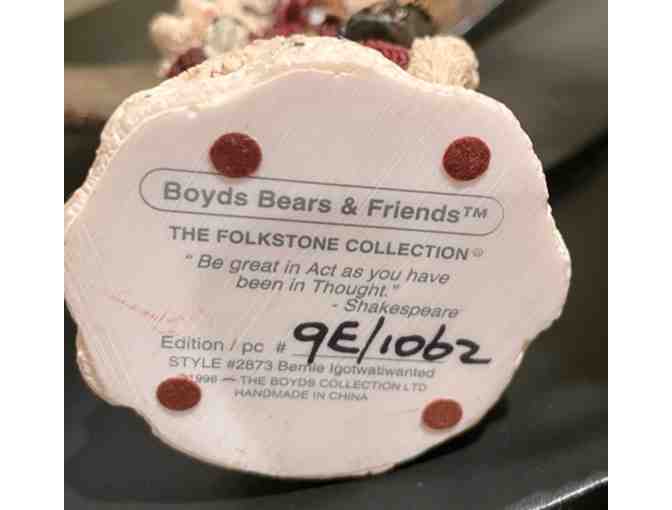 Boyd's Bear Resin Santa Dog