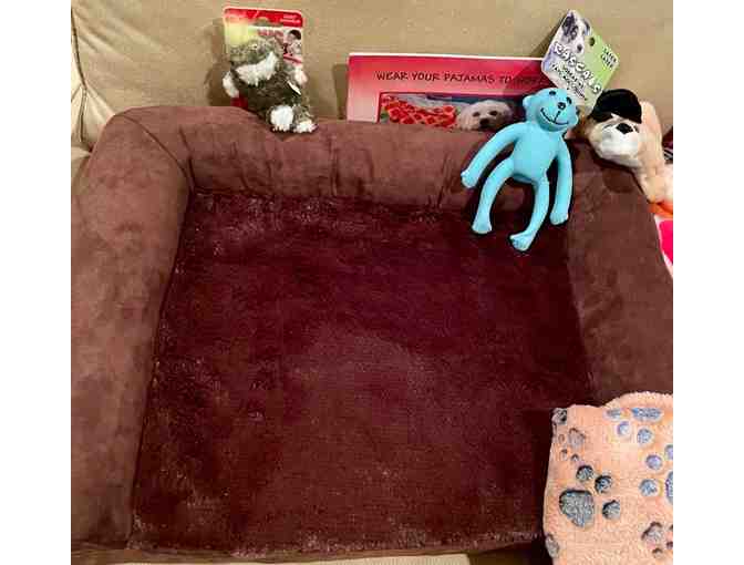 Dog Toys, Blanket and Bed