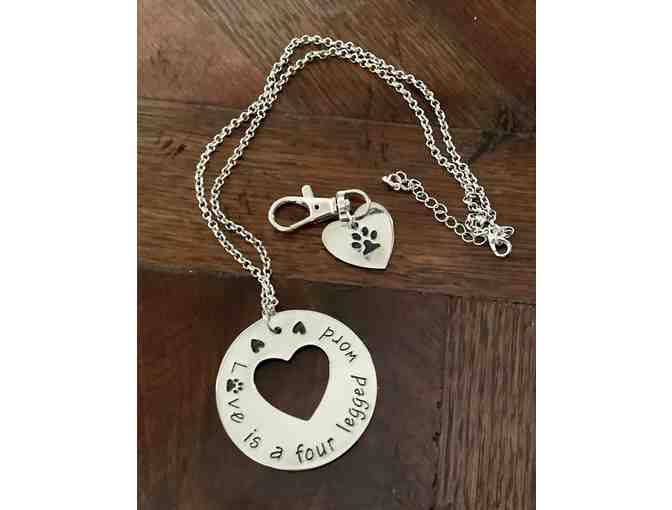 Love is a 4 Legged Word - Pendant and matching Collar Charm