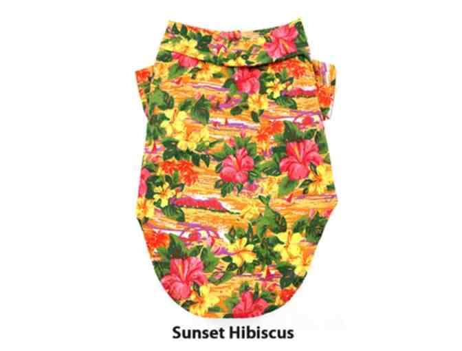 Hawaiian Camp Shirt - Sunset Hibiscus - Small