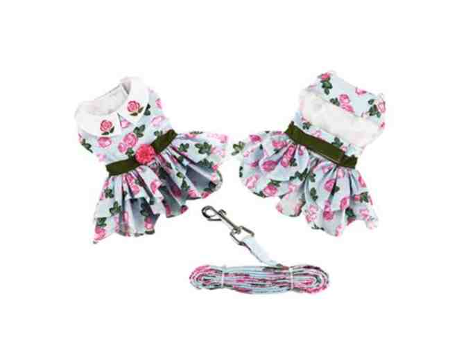 Pink Rose Dress and Leash - Medium