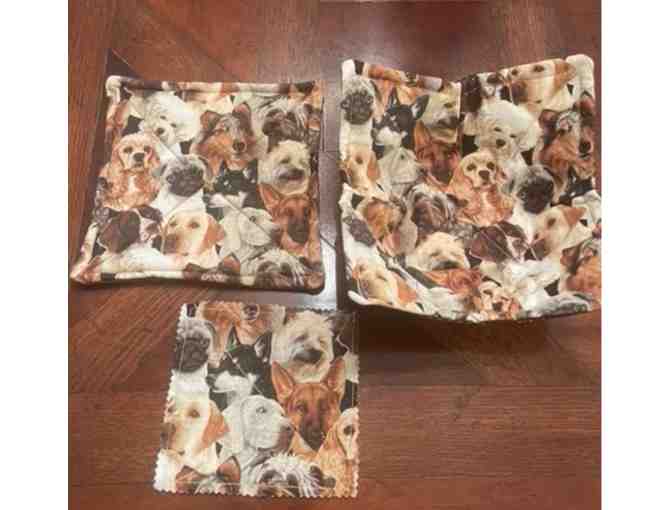 Microwave Bowl Cozy, Hot Pad set.
