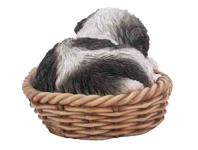 Black and White Shih Tzu figurine