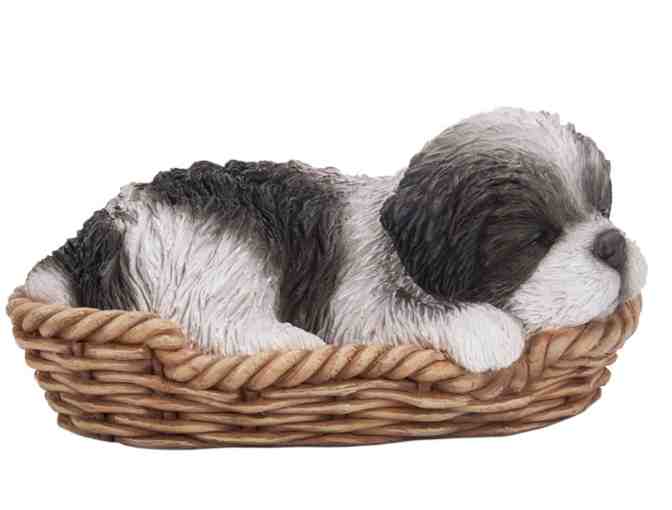 Black and White Shih Tzu figurine