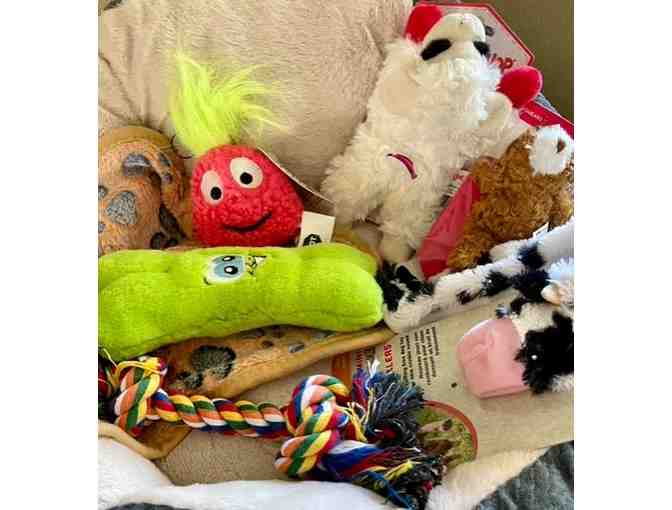Plush bed with tons of toys