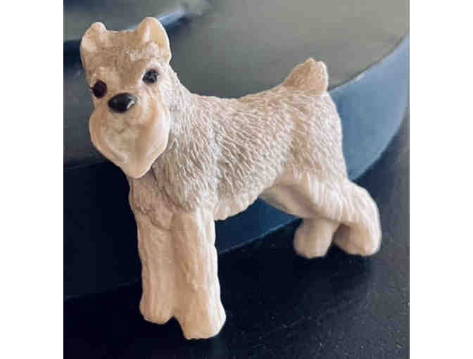 Schnauzer Dog Figurine Original by Castagna 1988 Made in Italy plus one