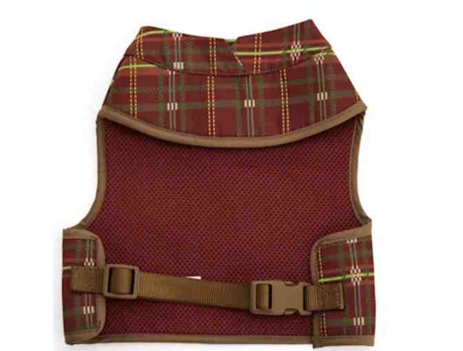 Youly Burgundy Plaid Hipster Walking Vest Size S