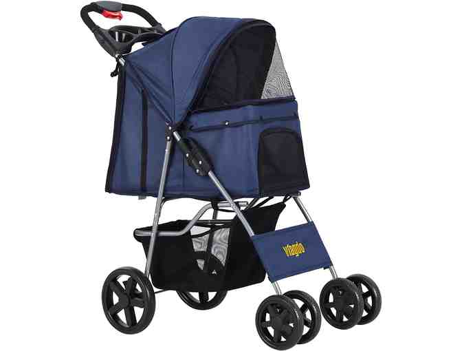 4 Wheel Pet Stroller for Small to Medium Dogs and Cats
