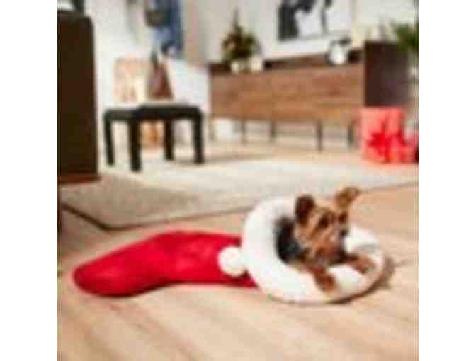 Holiday Dog and Cat Crinkle Stocking Sack Bed - Photo 1