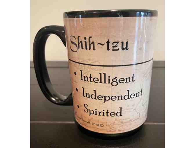 Gold and White Shih Tzu Mug - 'Intelligent Independent Spirited'
