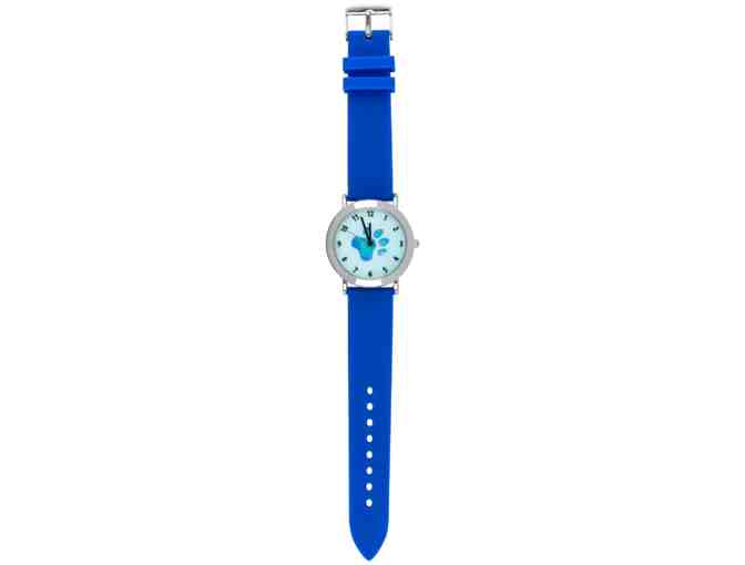 Cool Blue Paw Print Watch