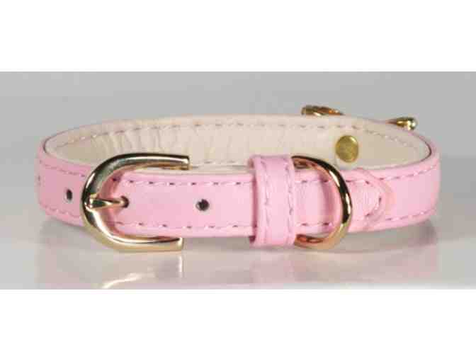 Pink Crystal Bow Collar And Lead - Medium