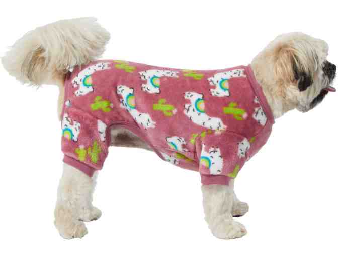 Cozy Plush Fleece PJs with llamas for your Pup - size Medium
