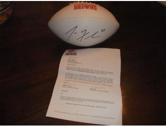 Cleveland Brown's Football Signed by #23 Joe Haden