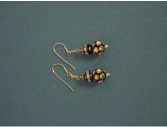 Handcrafted Antique Swarovski Crystals and Sterling Silver Earrings