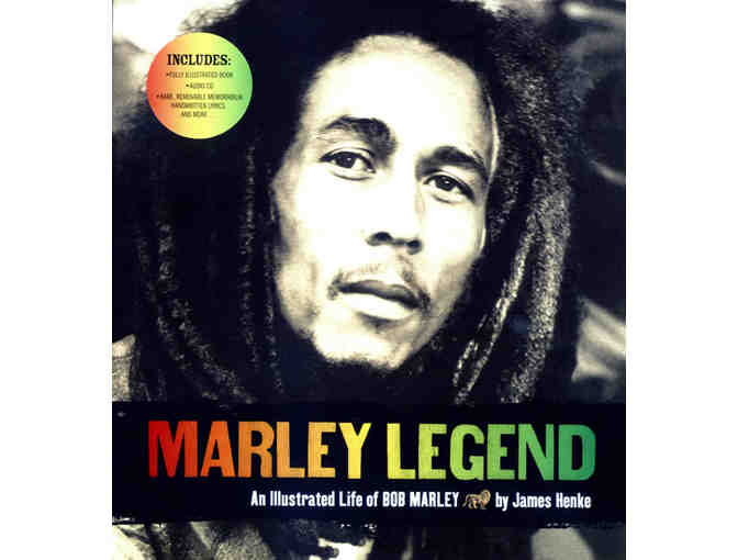 Autographed Copy of 'Marley Legend: An Illustrated Life of Bob Marley' by James Henke
