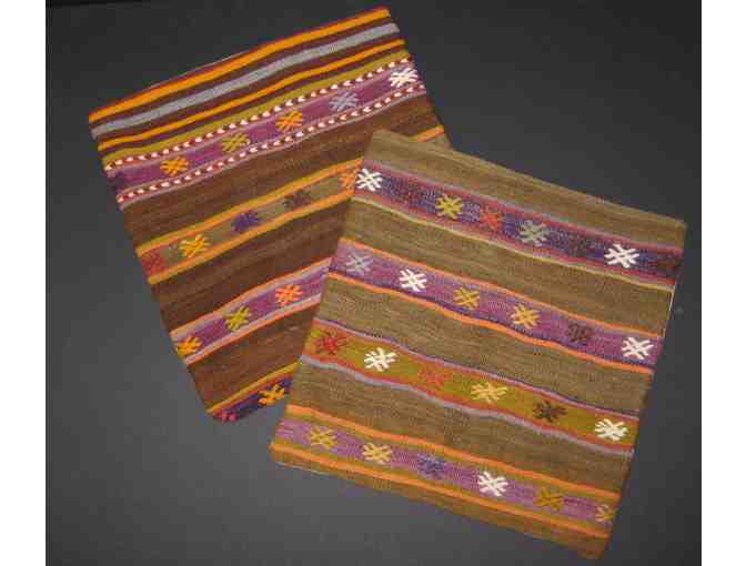 Hand-Woven Kilim Pillow Covers
