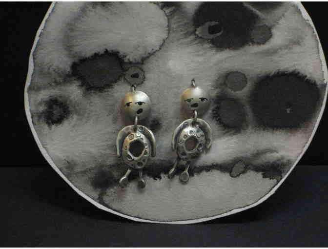 'Moon Beings' Earrings by local artist Catherine Butler