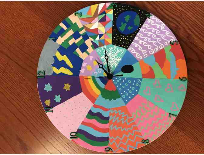 2nd Grade artwork:  Clocks, clocks and more clocks!