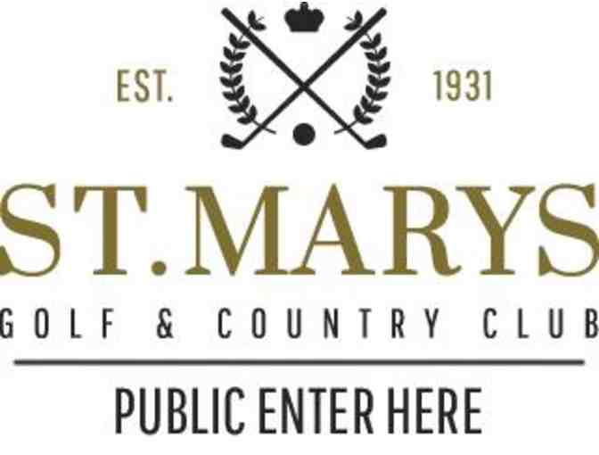 Gift Certificate for 4 Rounds of Golf at St. Marys Golf & Country Club