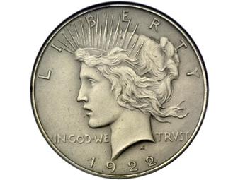 1922 Peace Silver Dollar