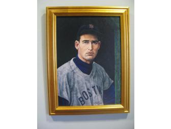 Ted Williams Giclee, Signed by Artist LaMontagne
