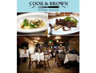 Dining at Cook & Brown Public House