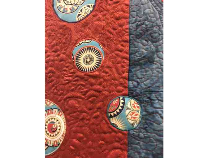 'Planets Realign' Handcrafted Wall Hanging Quilt by Wendy Overly