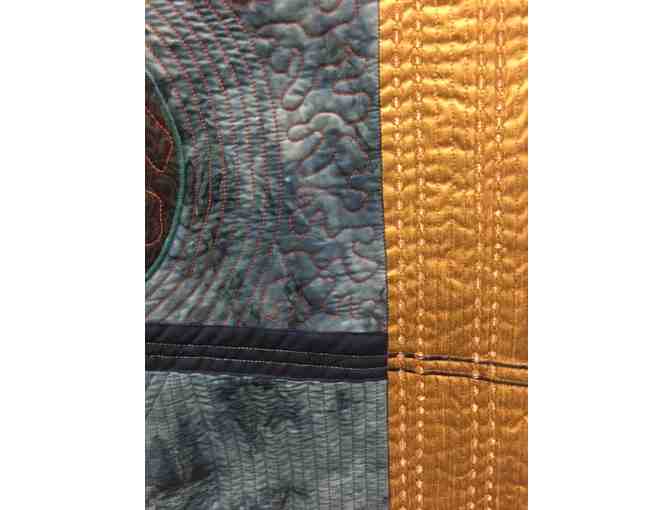 'Planets Realign' Handcrafted Wall Hanging Quilt by Wendy Overly