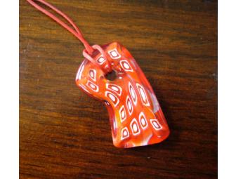 Dreamy Red Murano Glass Pendant