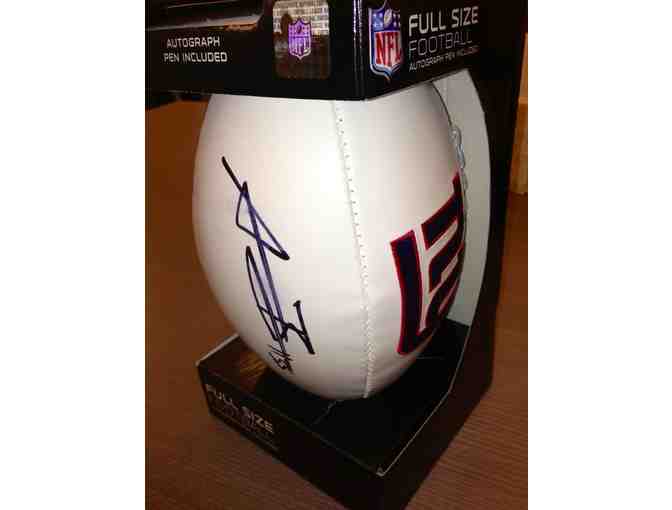 Authentic Andre Brown Autographed Football