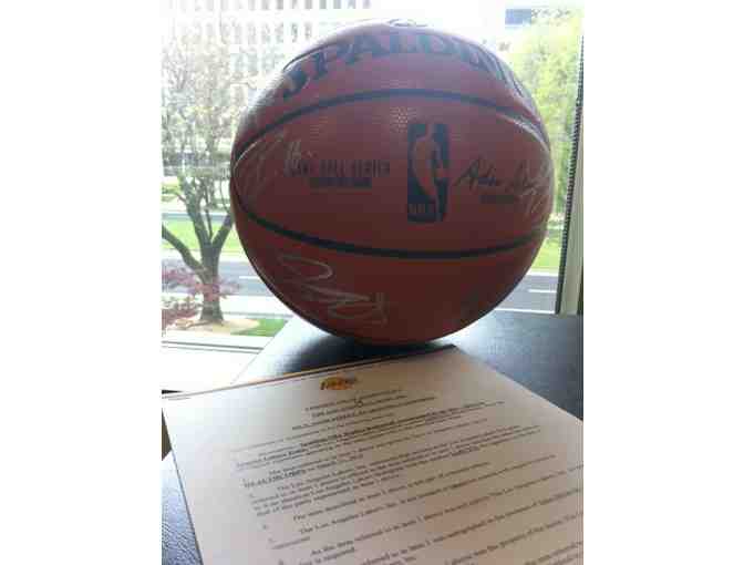 Los Angles Lakers 2013-2014 Signed Basketball