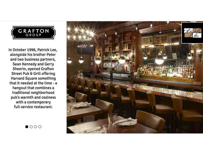 $25 Restaurant Gift Card for Grafton Group Restaurants in Cambridge