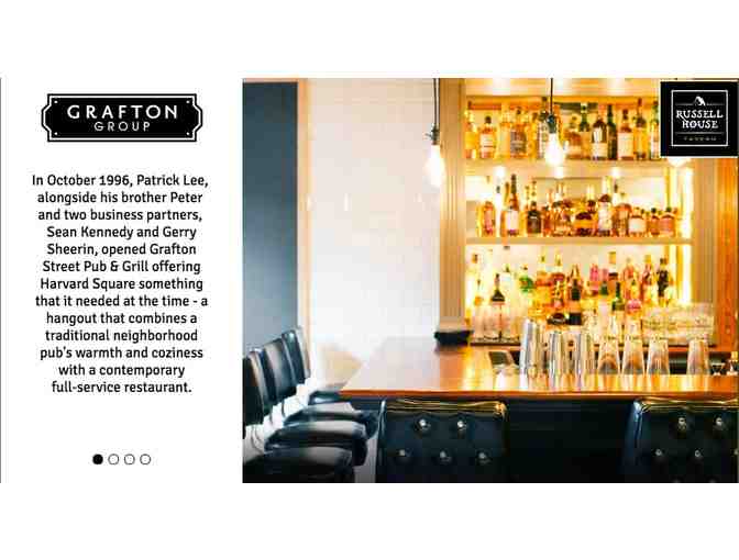 $25 Restaurant Gift Card for Grafton Group Restaurants in Cambridge