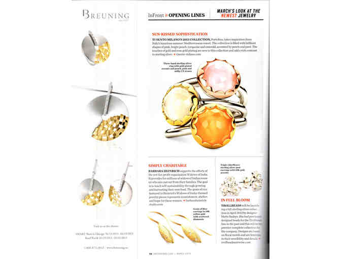 An Exquisite Gold and Diamond 'Rice' Pendant