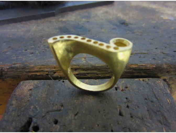 Awesome!-OneOfAKind Gold Ring w/ Diamonds by Master Jeweler Jay Sharpe