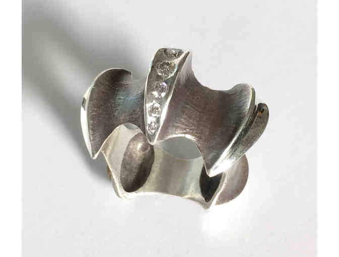 Diamonds & Sterling Silver - Stunning Alexandra Hart Mermaid Ring!!