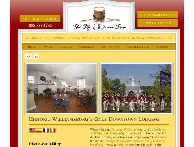 A neat Colonial Williamsburg Package - includes special visit at the Silversmiths Shop