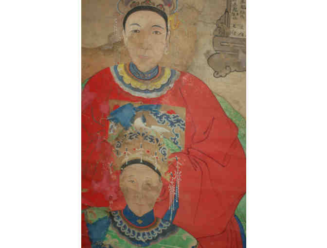 Chinese Ancestral Portrait Painting, 19th century