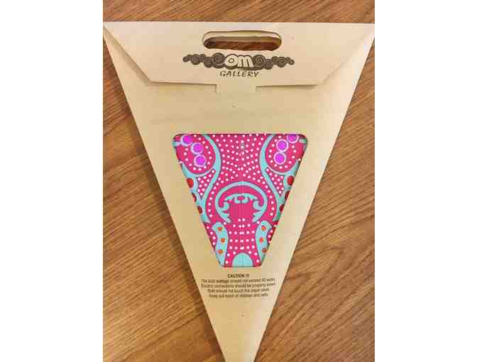 Om Gallery: Hanging Paper Star Lantern - Pink/Turquoise