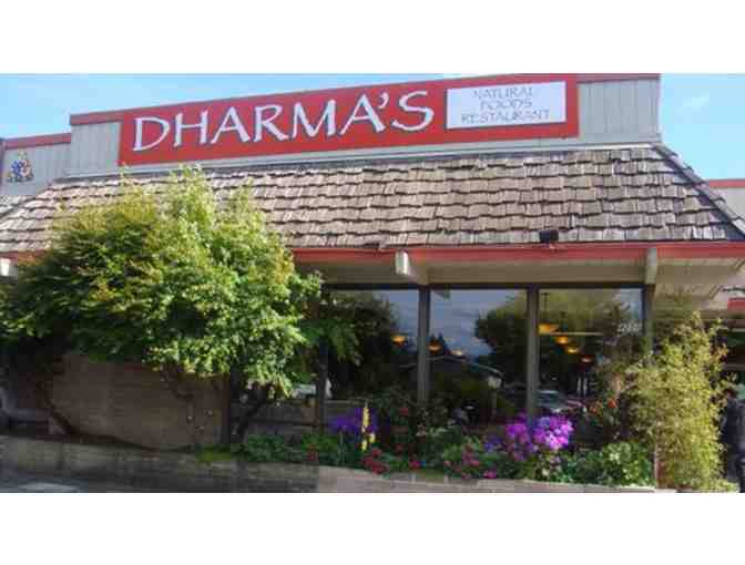 Dharma's Natural Foods Restaurant: $30 Gift Card