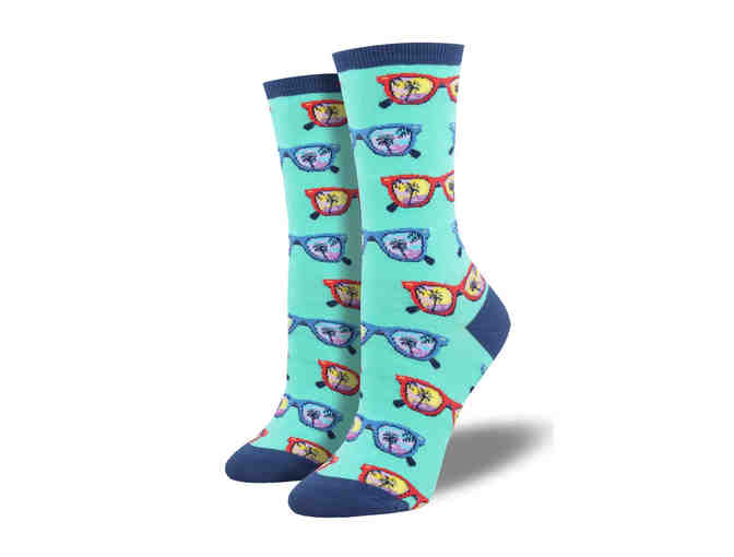 Socksmith Design: Women's 'Seashore - Mint' Socks
