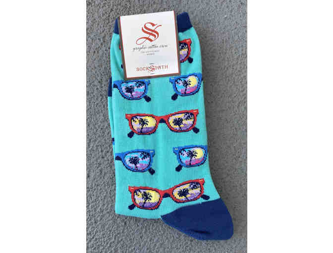 Socksmith Design: Women's 'Seashore - Mint' Socks
