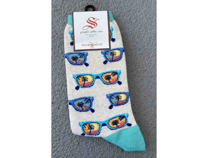 Socksmith Design: Women's 'Seashore - Ivory Heather' Socks