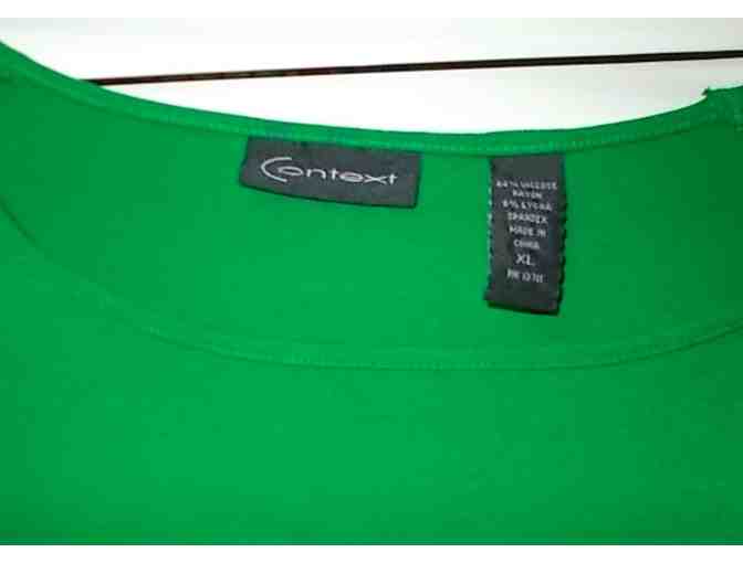 Green Scoop Neck Shirt XL