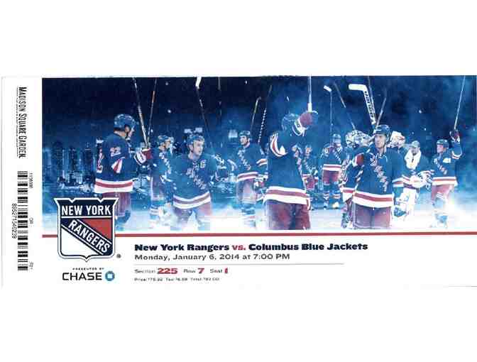 NY Rangers Hockey Tickets
