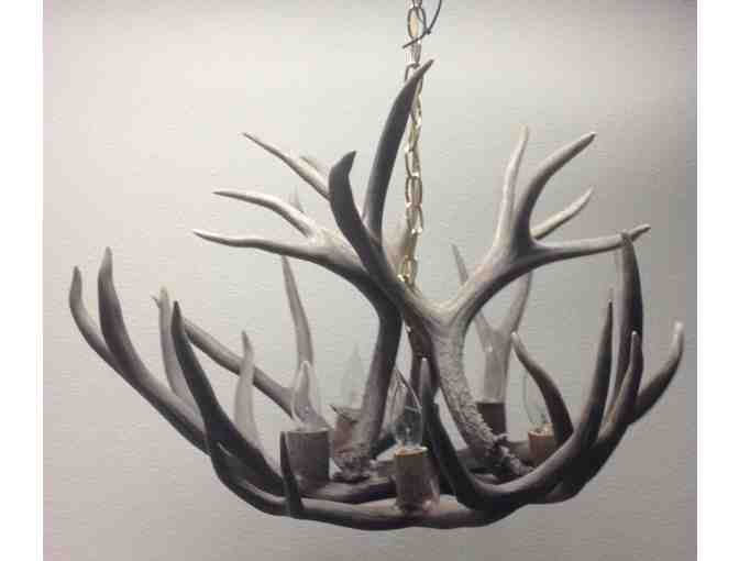 Beautiful Hand-Crafted Real Elk Horn Chandelier