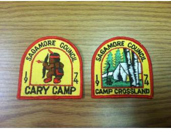 Sagamore Council 1974 Camp Patches & Neckerchief