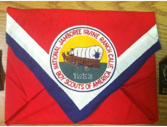 1953 National Jamboree Neckerchief & 1955 World Jamboree Patches