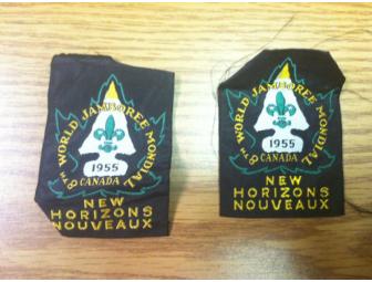 1953 National Jamboree Neckerchief & 1955 World Jamboree Patches